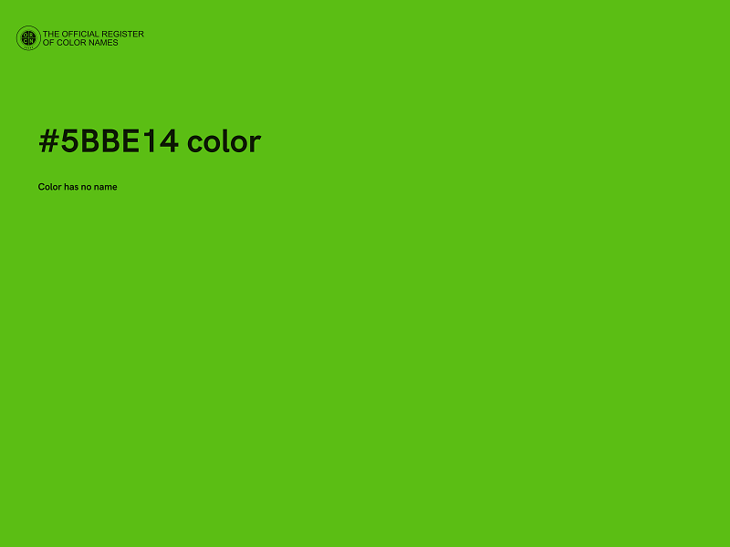 #5BBE14 color image