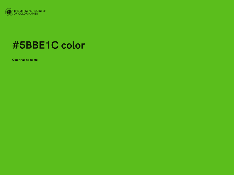 #5BBE1C color image