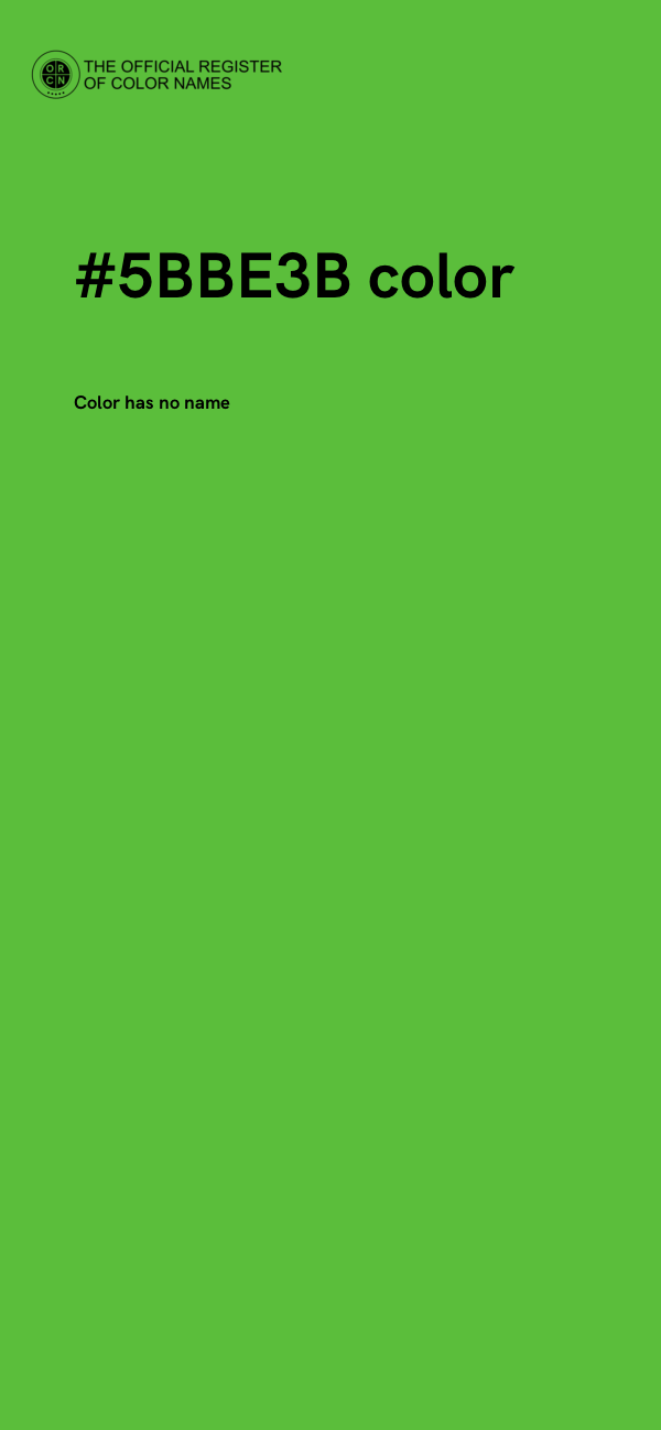 #5BBE3B color image