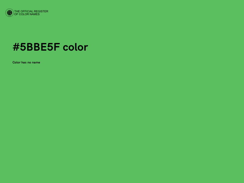 #5BBE5F color image