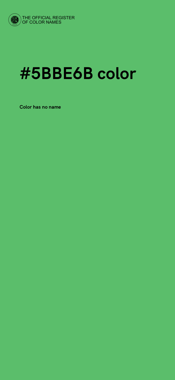 #5BBE6B color image
