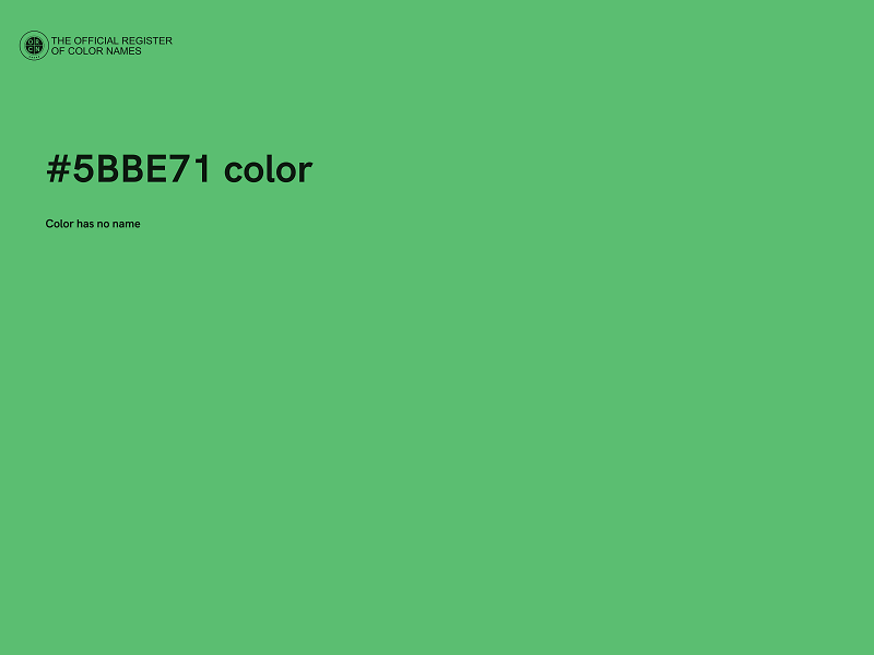 #5BBE71 color image