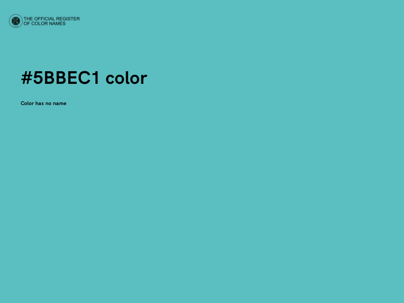 #5BBEC1 color image