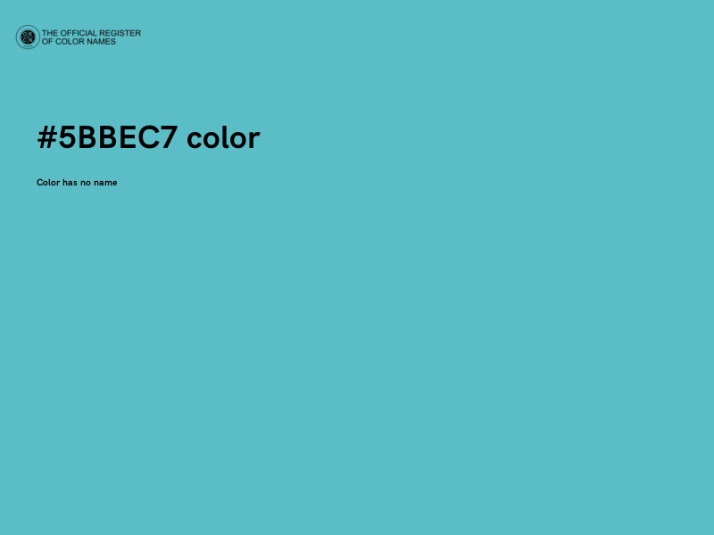 #5BBEC7 color image