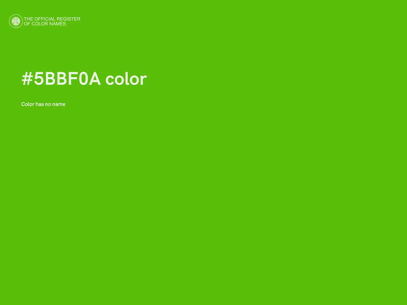 #5BBF0A color image