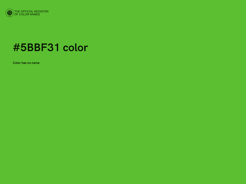 #5BBF31 color image