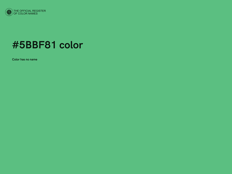 #5BBF81 color image