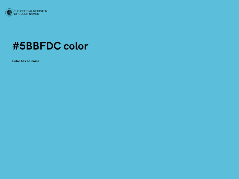 #5BBFDC color image