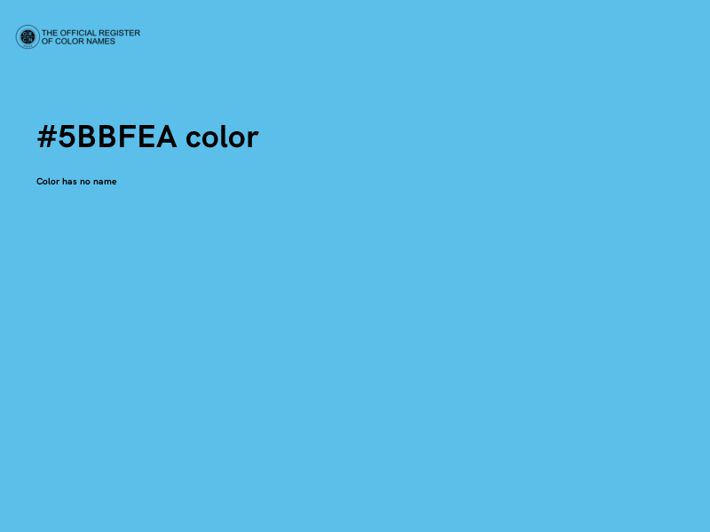 #5BBFEA color image