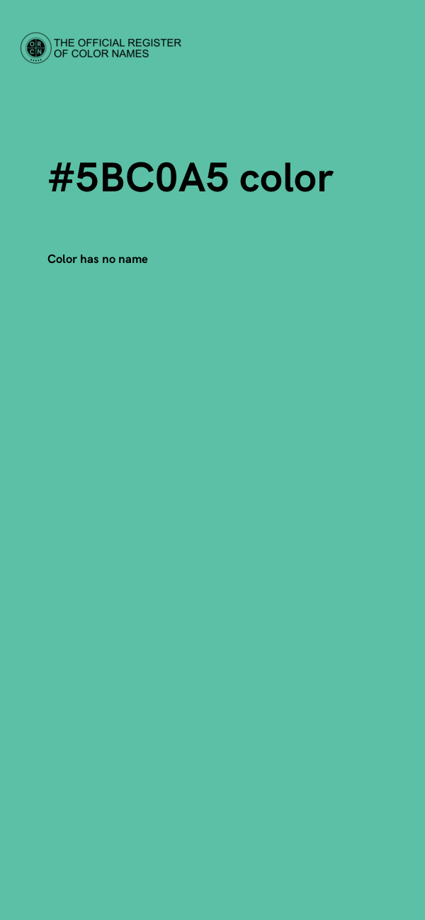 #5BC0A5 color image