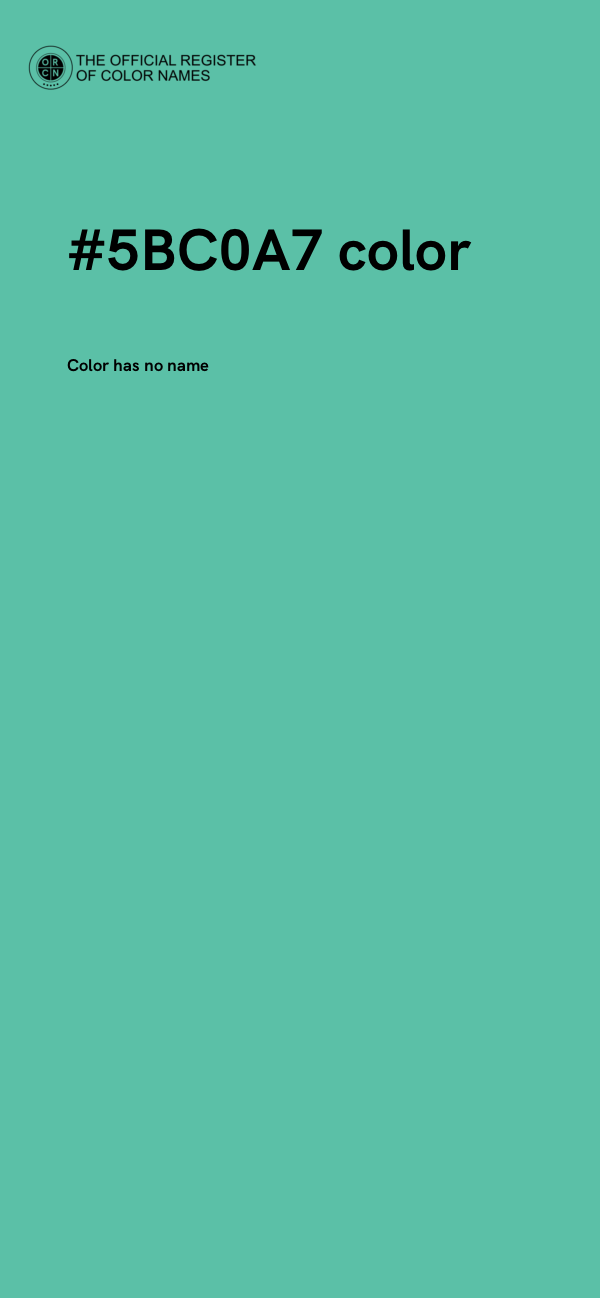 #5BC0A7 color image