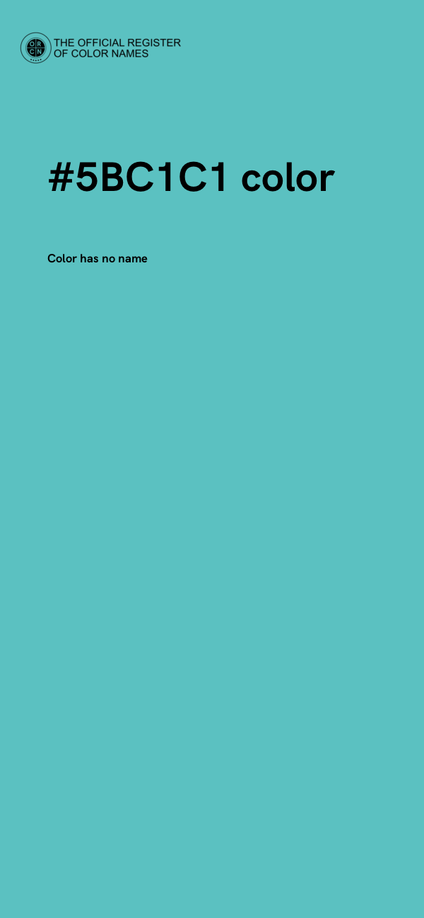 #5BC1C1 color image