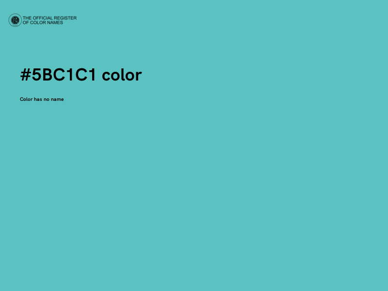 #5BC1C1 color image