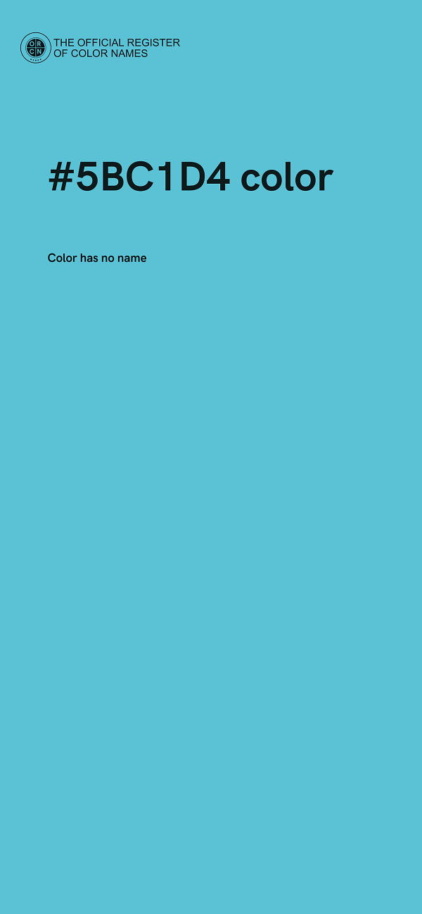 #5BC1D4 color image