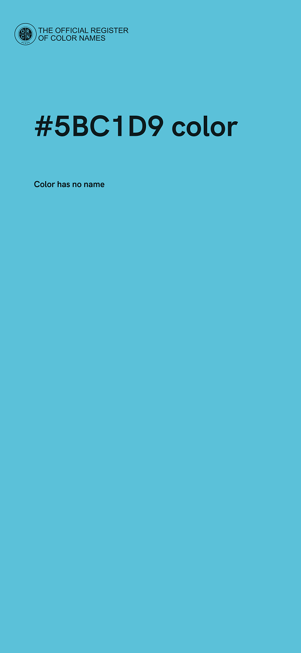 #5BC1D9 color image
