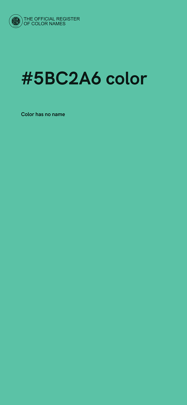 #5BC2A6 color image