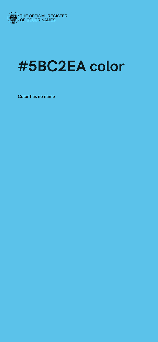 #5BC2EA color image