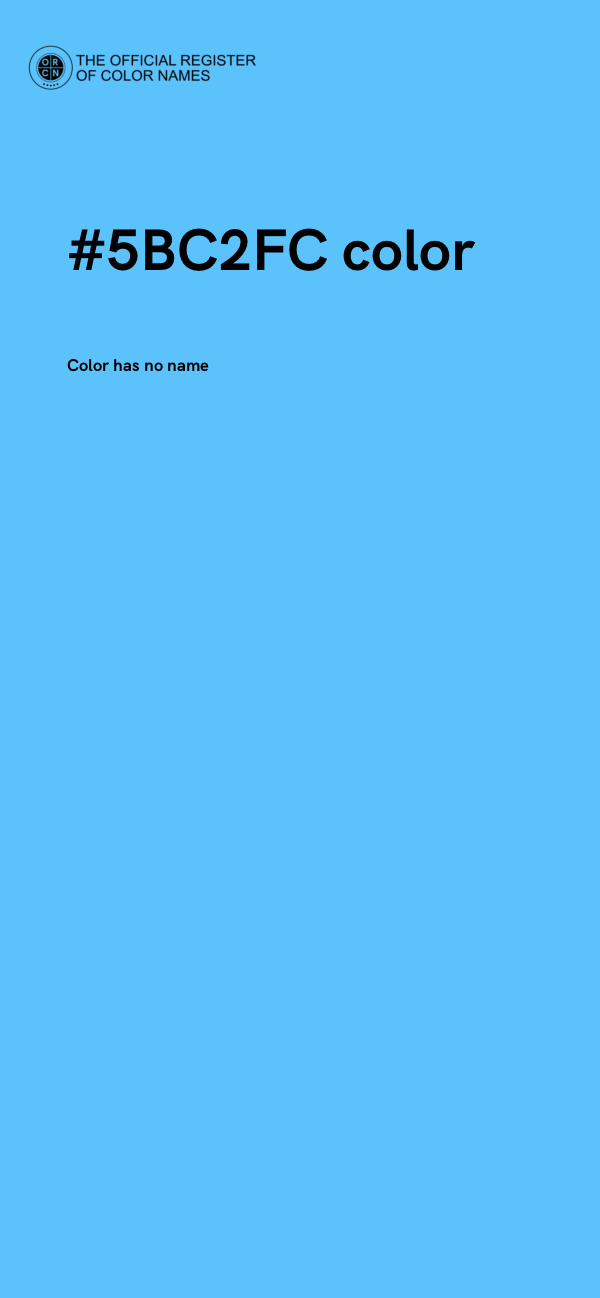 #5BC2FC color image