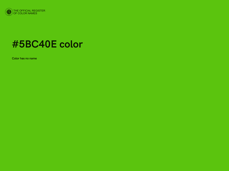 #5BC40E color image