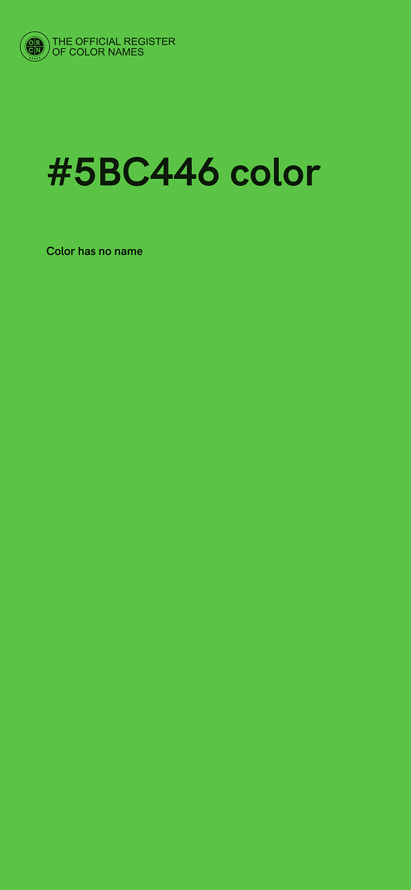 #5BC446 color image