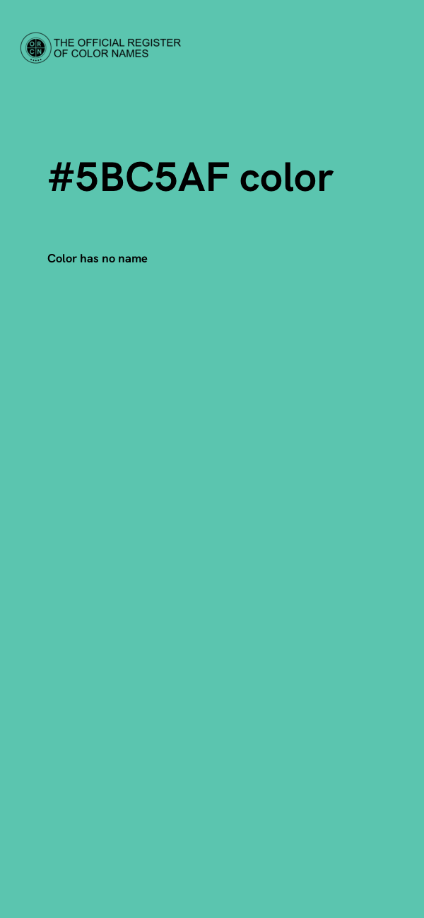 #5BC5AF color image