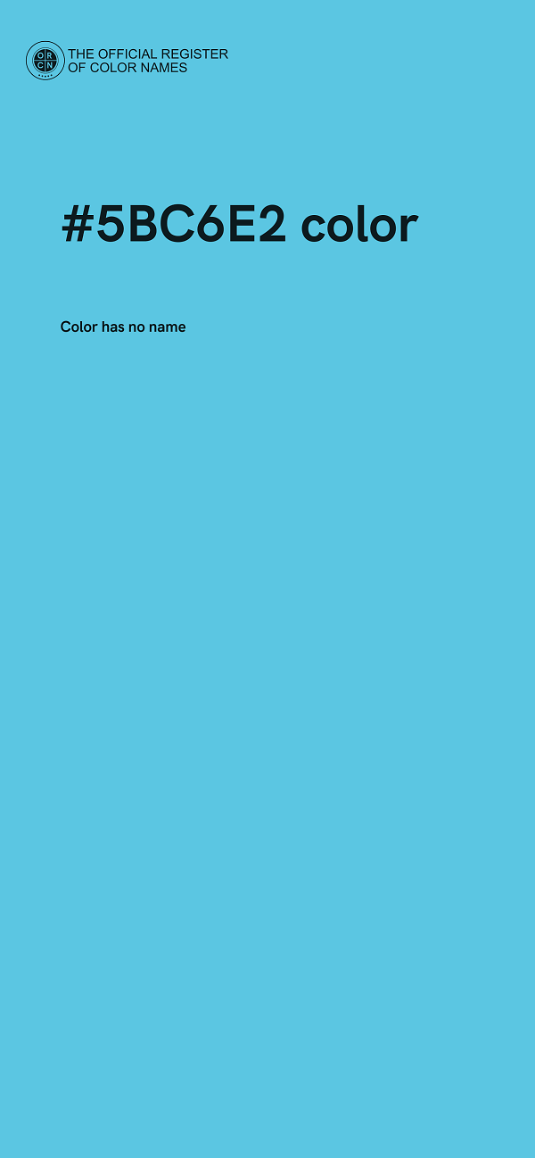 #5BC6E2 color image