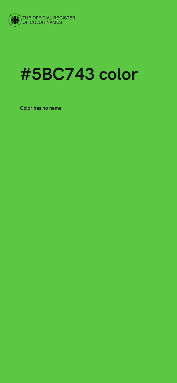 #5BC743 color image