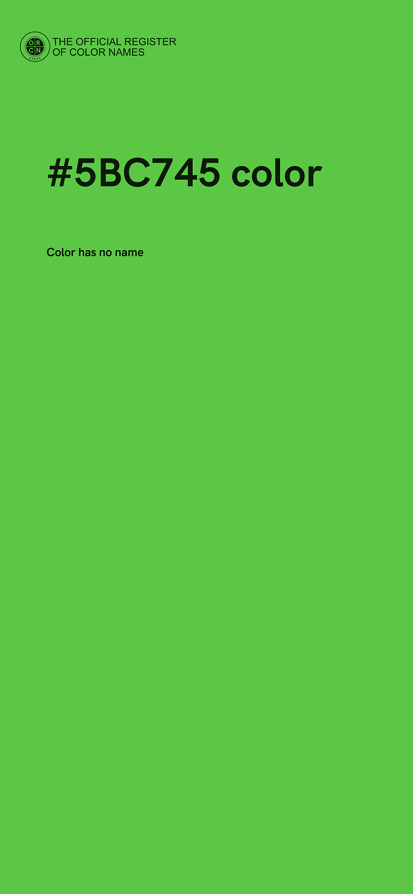 #5BC745 color image