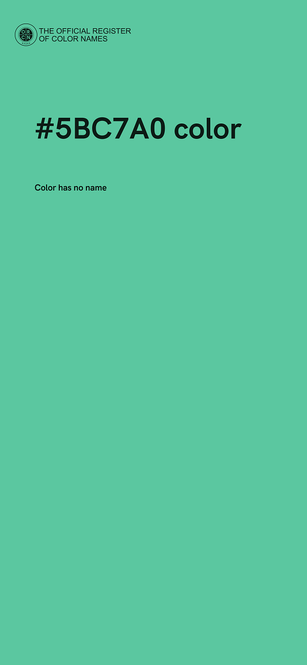 #5BC7A0 color image