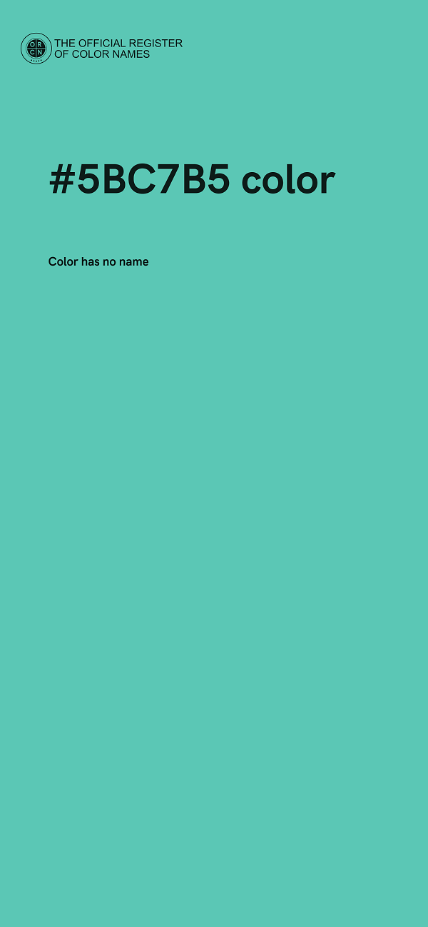 #5BC7B5 color image