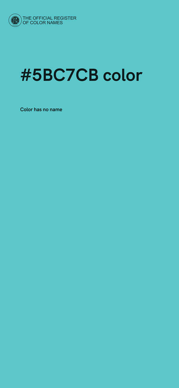 #5BC7CB color image