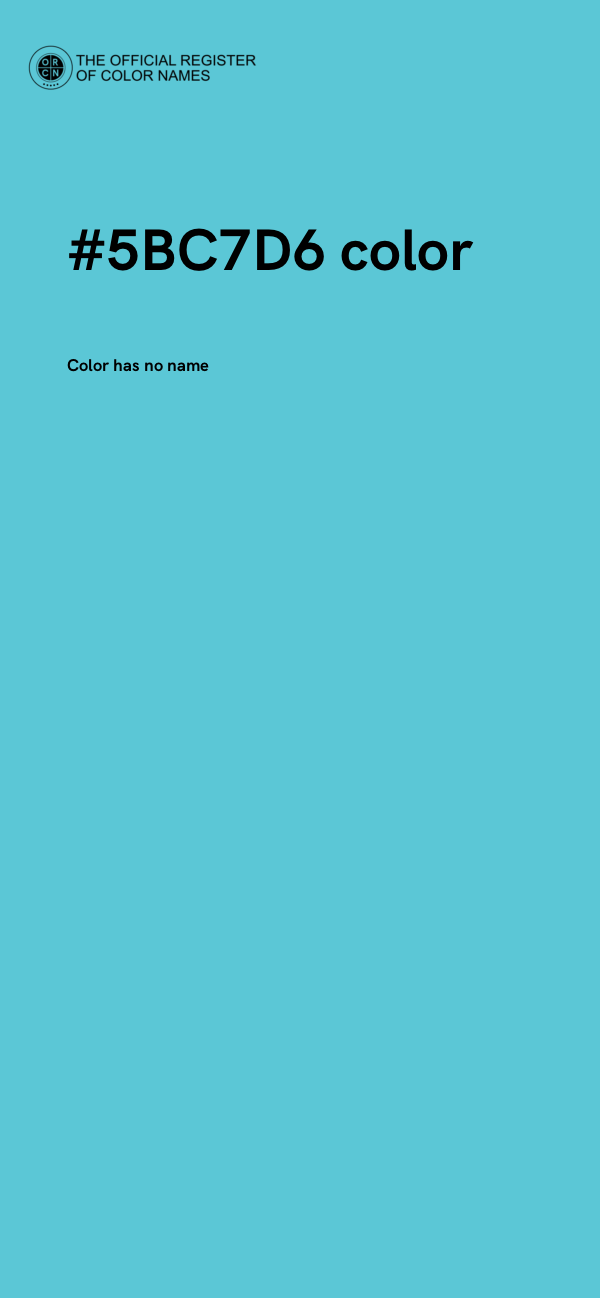 #5BC7D6 color image