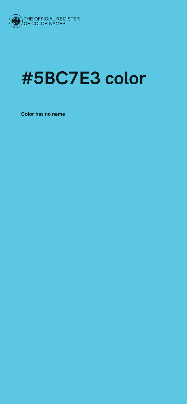 #5BC7E3 color image