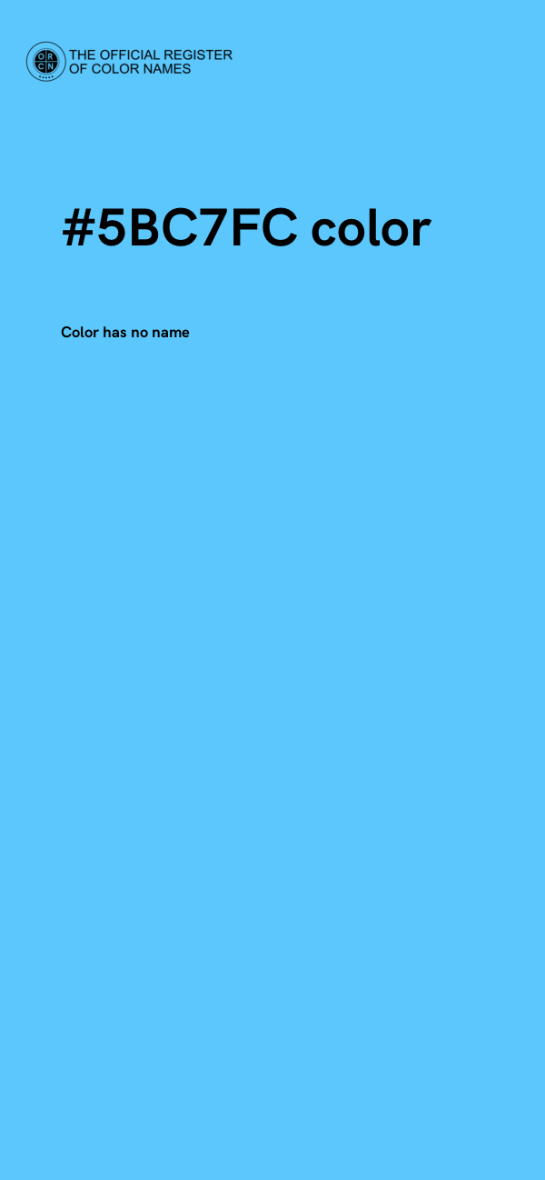 #5BC7FC color image
