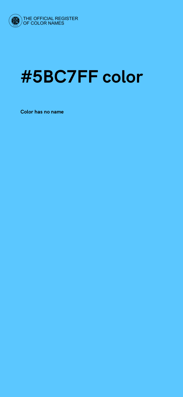 #5BC7FF color image