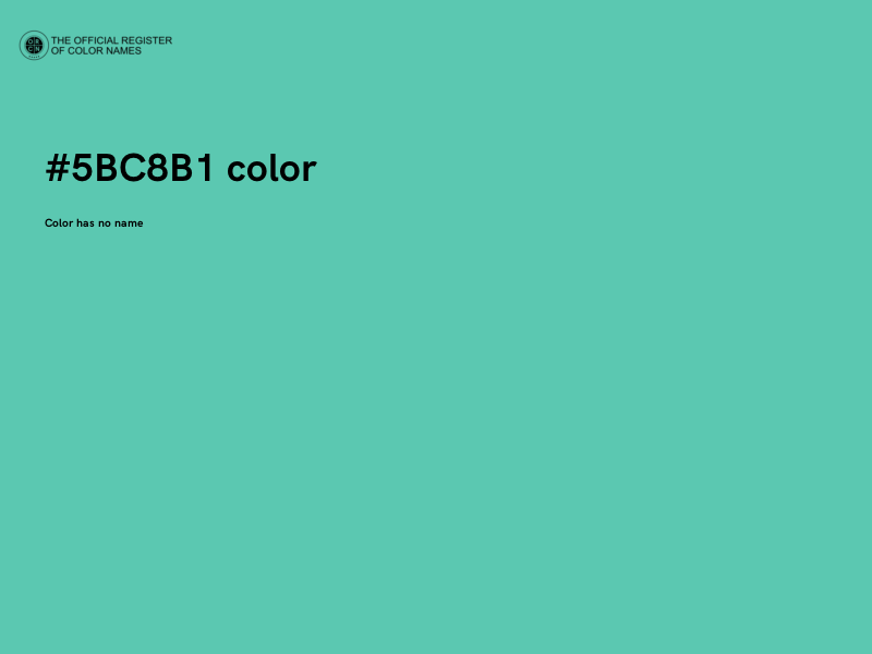#5BC8B1 color image
