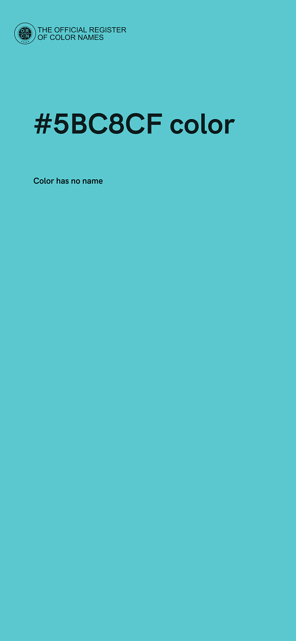 #5BC8CF color image