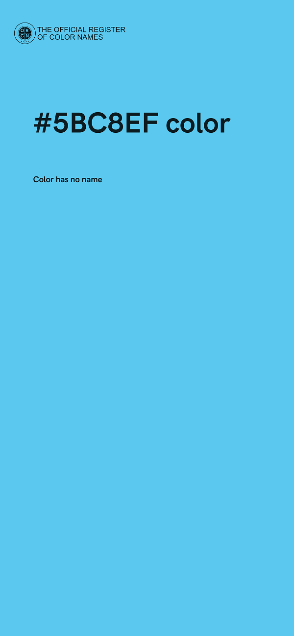 #5BC8EF color image
