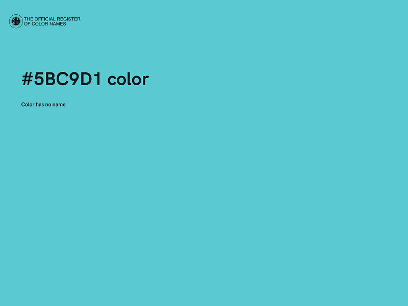 #5BC9D1 color image