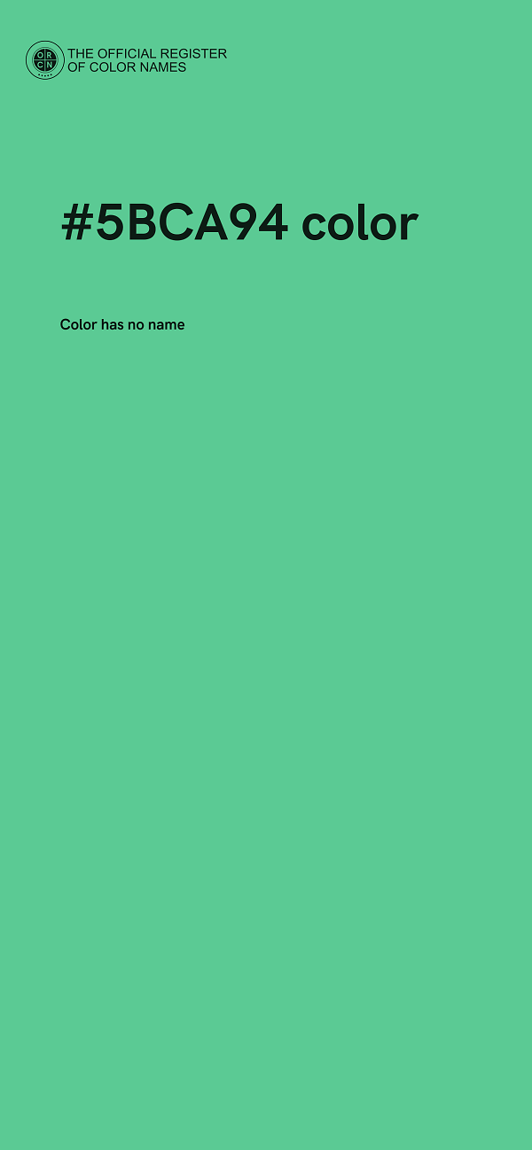 #5BCA94 color image