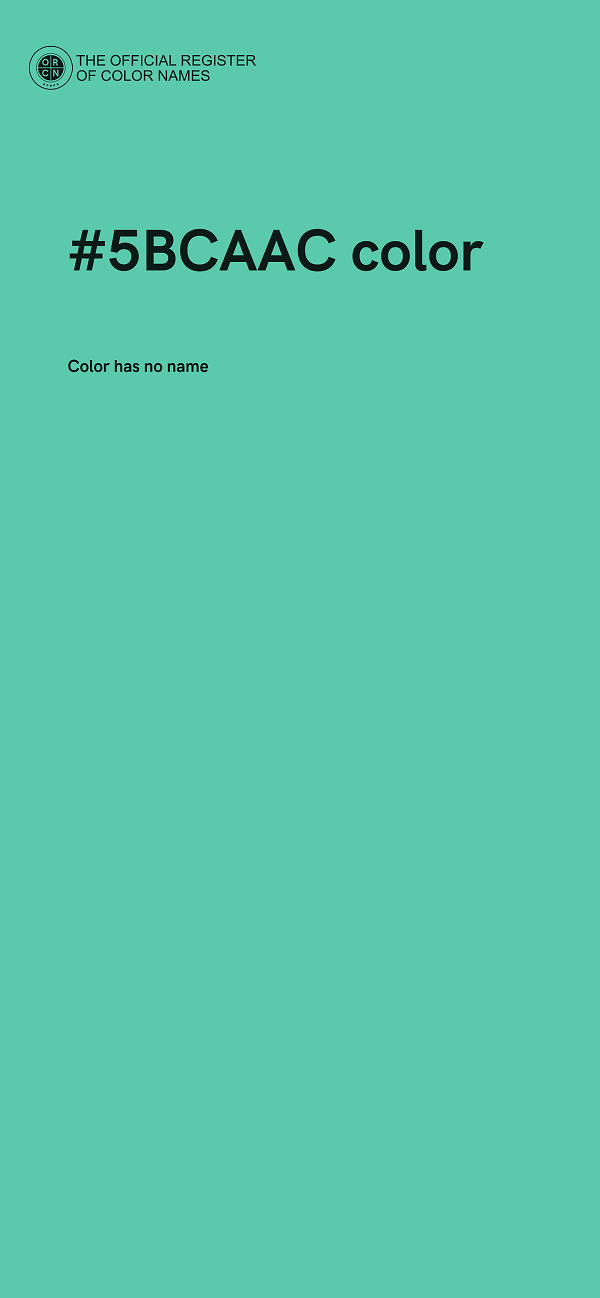 #5BCAAC color image