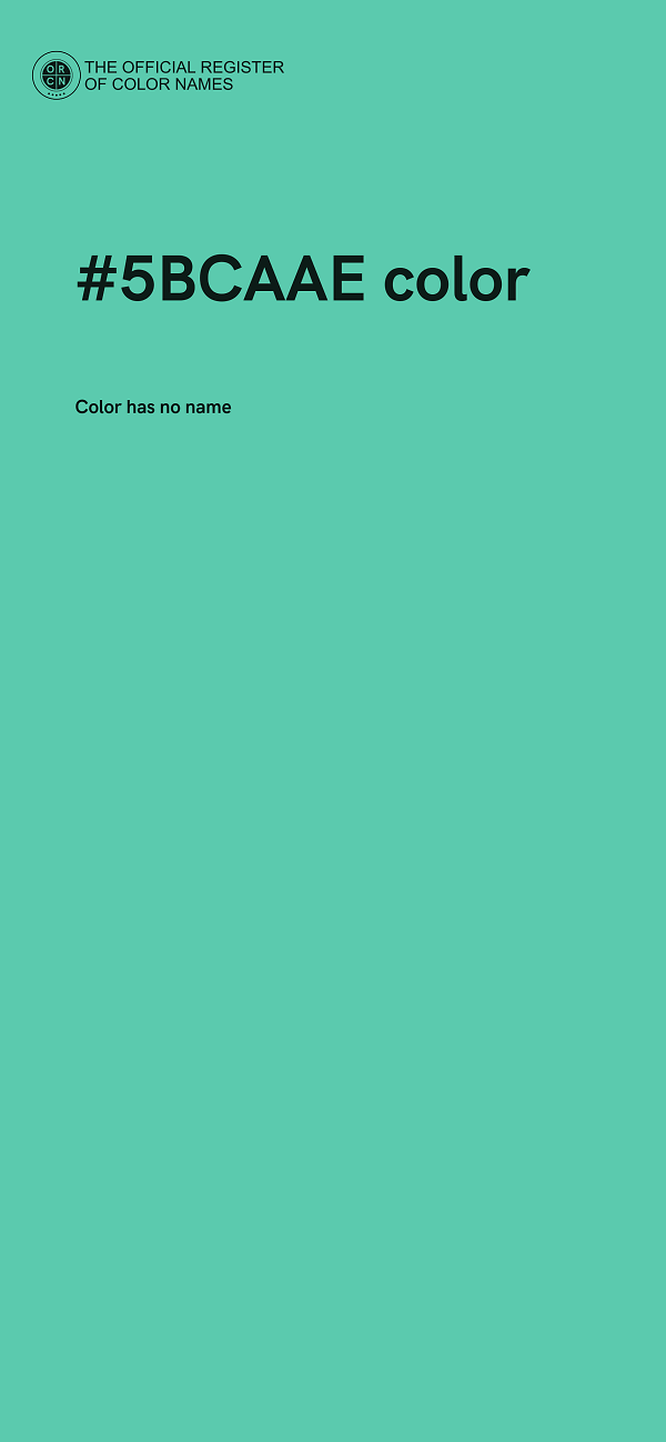 #5BCAAE color image
