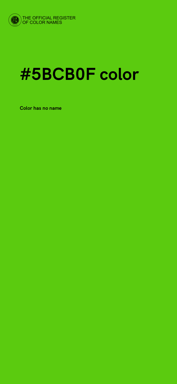 #5BCB0F color image