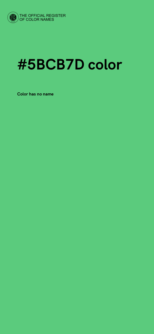 #5BCB7D color image