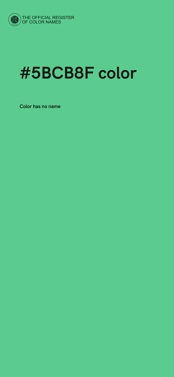 #5BCB8F color image