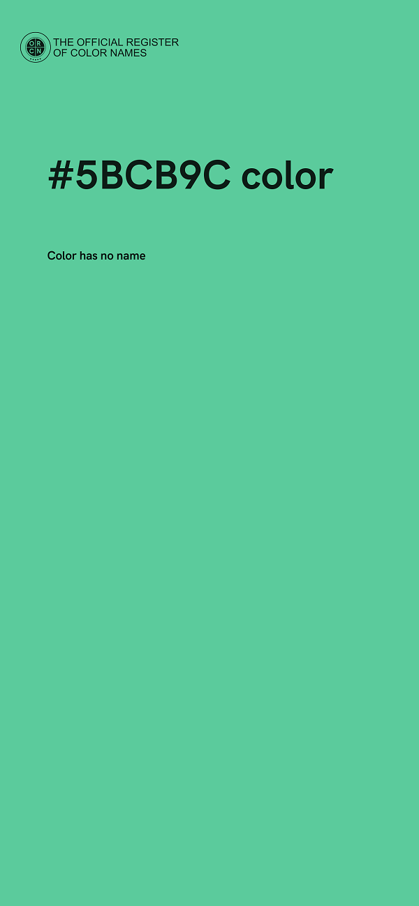#5BCB9C color image