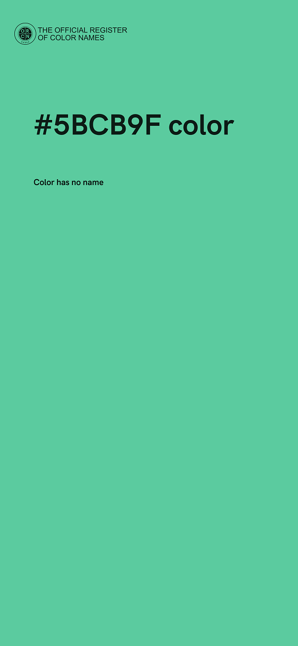 #5BCB9F color image