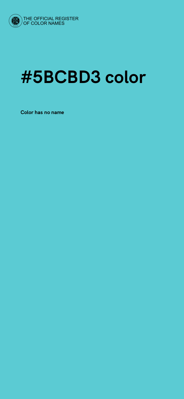 #5BCBD3 color image