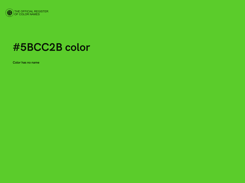 #5BCC2B color image