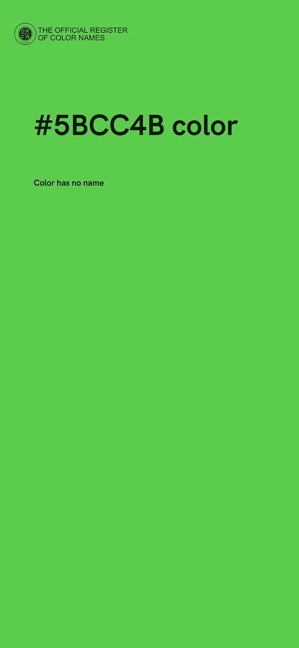 #5BCC4B color image